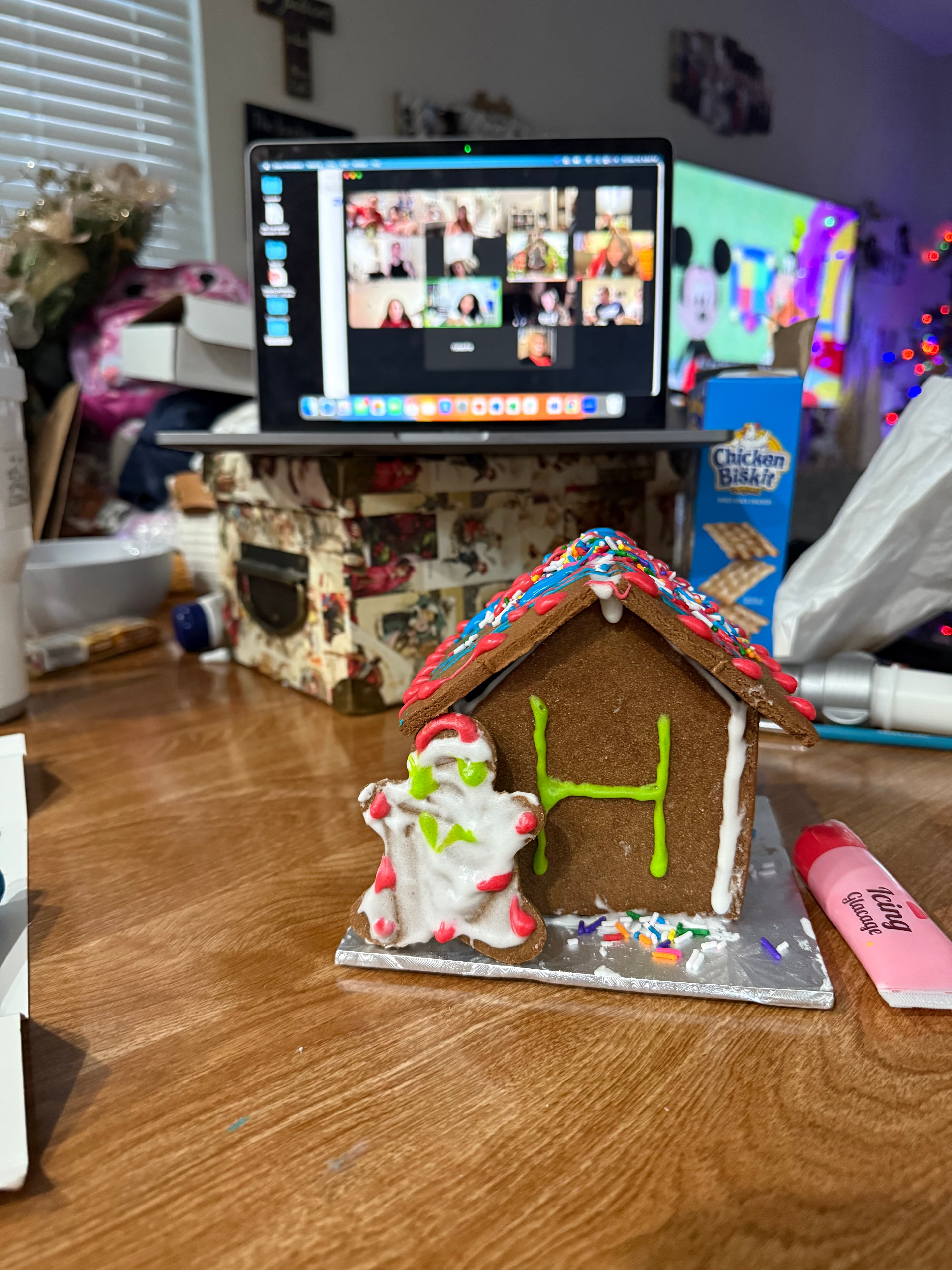 Festive gingerbread creation from community member